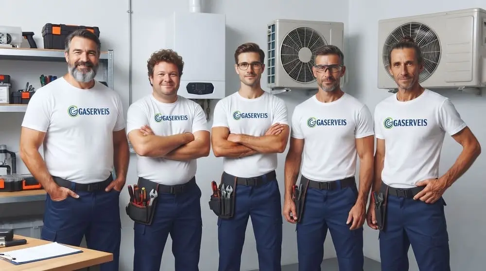 Equipo Gaserveis especialistas en instalaciones de aerotermia en Barcelona y provincia